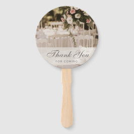 ベージュパステルエレガントサンキューサミナリー ハンドファン