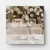 ベージュパステルエレガントサンキューサミナリー フォトプラーク (正面)