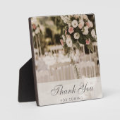 ベージュパステルエレガントサンキューサミナリー フォトプラーク (正面)