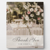 ベージュパステルエレガントサンキューサミナリー フォトプラーク (正面)