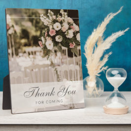 ベージュパステルエレガントサンキューサミナリー フォトプラーク