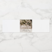 ベージュパステルエレガントサンキューサミナリー ペットボトルラベル (シングルラベル)