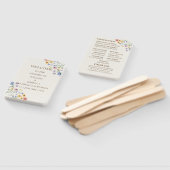 ベージュパステルワイルドフラワー ハンドファン (組立なし)