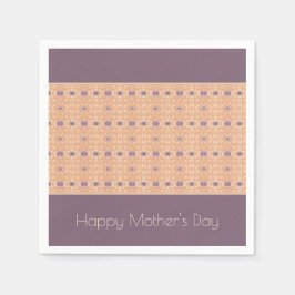 ベージュパターン（の模様が）ある優美 スタンダードカクテルナプキン