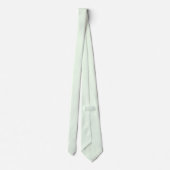 ベージュパンストリペスとハネデューメロングリーン ネクタイ (裏面)