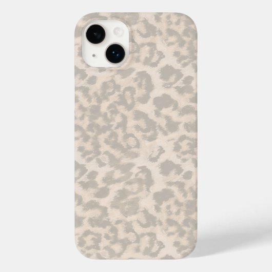 ベージュヒョウ柄 . Case-Mate iPhoneケース (裏面)