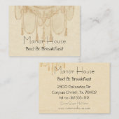 ベージュビクトリアンの房 名刺 (正面/裏面)