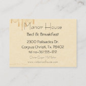 ベージュビクトリアンの房 名刺 (裏面)