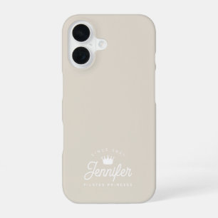 ベージュピラティスプリンセスおしゃれ iPhone 16ケース