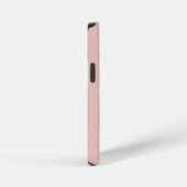 ベージュピンクフラワー iPhoneケース (右側面)