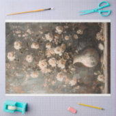 ベージュピーニーバラスチルライフフランスのロマンチックフローラ 薄葉紙 (クラフト)