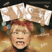 ベージュファンシーとホワイトシック、イニシャル付きスタイリッシュ 名刺