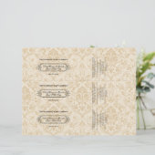 ベージュフェイクリネンダマスクスタイルソープバンド/ラベル (スタンド正面)