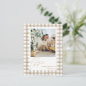 ベージュフォトクリスマスポストカード シーズンポストカード (スタンド正面)