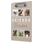 ベージュフレンズモダンフォーエバーフォトコラージュ クリップボード (左)