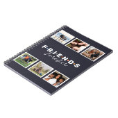 ベージュフレンズモダンフォーエバーフォトコラージュ ノートブック (左側)