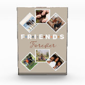 ベージュフレンズモダンフォーエバーフォトコラージュ フォトブロック (正面)