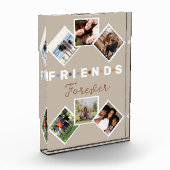 ベージュフレンズモダンフォーエバーフォトコラージュ フォトブロック (左)