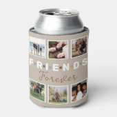 ベージュフレンズモダンフォーエバーフォトコラージュ 缶クーラー (缶正面)