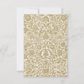 ベージュフローラサプライズ退職パーティー2025 サンキューカード (裏面)