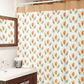 ベージュフローラシャワーカーテン シャワーカーテン