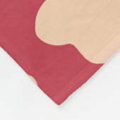 ベージュフローラフリースブランケット フリースブランケット (角)