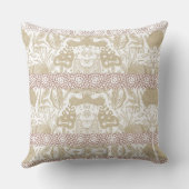 ベージュフローラプレーリ装飾用クッション クッション (裏面)