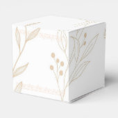 ベージュフローラボホ結婚ーズ フェイバーボックス (裏面サイド)