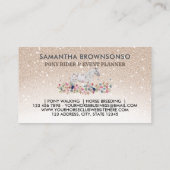 ベージュフローラポニーエクストリアントレーナーホース 名刺 (裏面)