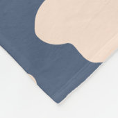 ベージュフローラ フリースブランケット (角)