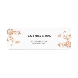 ベージュフローラ ラベル