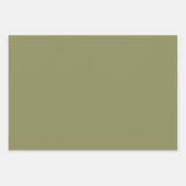 ベージュブラウングリーンタータンチェックのプレイドギフト彼 ラッピングペーパーシート (正面3)