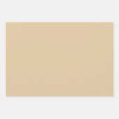 ベージュブラウングリーンタータンチェックのプレイドギフト彼 ラッピングペーパーシート (正面)