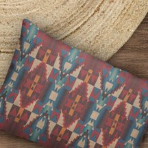 ベージュブラウンマルーンレッドティール（緑がかった色）ブルートライバルアート