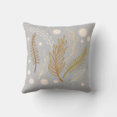 ベージュブラウンライトグレーシンプル クッション (裏面)