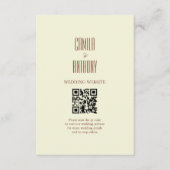 ベージュブラウン エンクロージャーカード (正面)