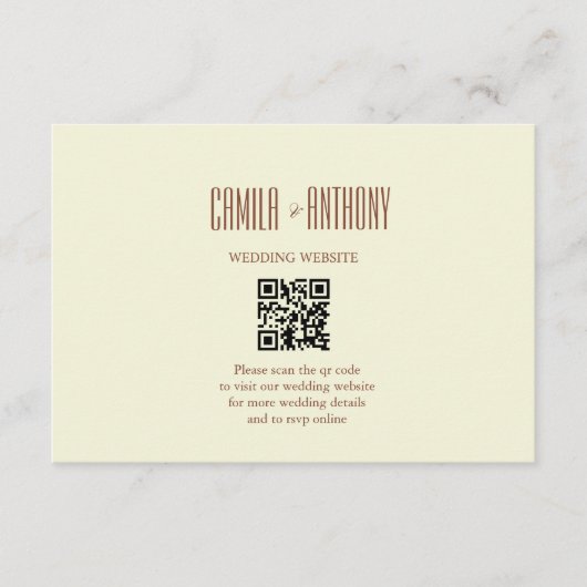 ベージュブラウン エンクロージャーカード (正面)