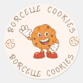 ベージュブラウンCookie製品 ラウンドシール (正面)