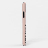 ベージュブラックはっきりしたタイポグラフィ Case-Mate iPhoneケース (裏面/右)