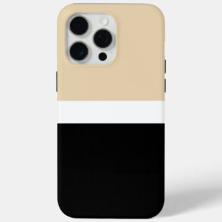 ベージュブラックストライプ抽象芸術 iPhone 15 PRO MAXケース