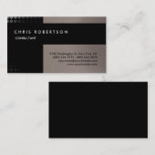 ベージュブラック魅力的魅力的な名刺 名刺 (正面/裏面)