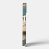 ベージュブルーモダングリーンスタイル波 Case-Mate iPhoneケース (裏面 / 右)