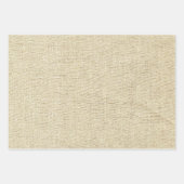 ベージュブルー素朴スノーフレークスクリスマスホリデー ラッピングペーパーシート (正面2)