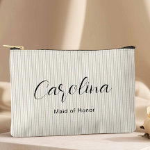 ベージュプティモダンピンストリペスブリデスメイド