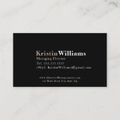 ベージュプライド名刺 名刺 (裏面)