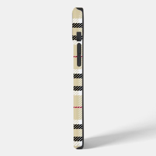 ベージュプラ名門私立校風のイドファッションモノグラムパーソナライズされた Case-Mate iPhoneケース (裏面 / 左)