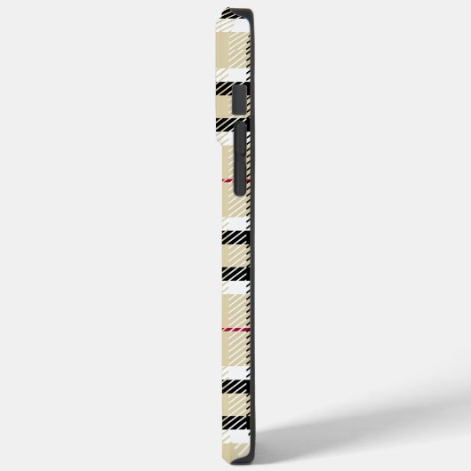 ベージュプラ名門私立校風のイドファッションモノグラムパーソナライズされた Case-Mate iPhoneケース (裏面 / 左)