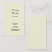 ベージュプレーンモダンミニマルプロフェッショナル 名刺 (正面/裏面)