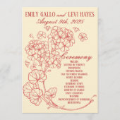 ベージュベージュズ結婚の赤ゲラニウム プログラム (正面)