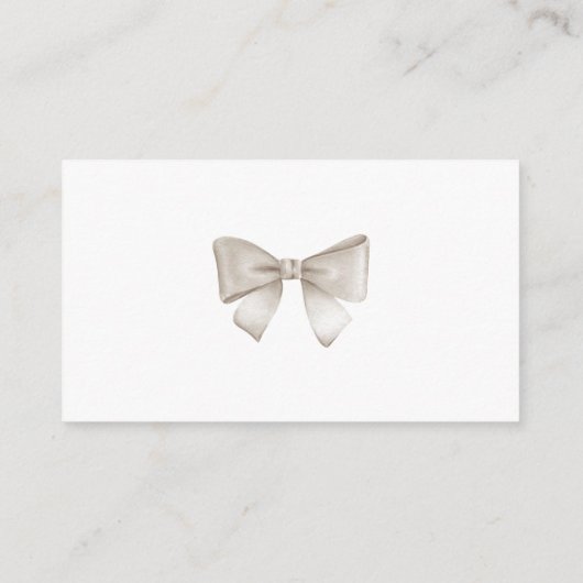 ベージュホットエアバルーン赤ちゃんシャワーベビー エンクロージャーカード (裏面)